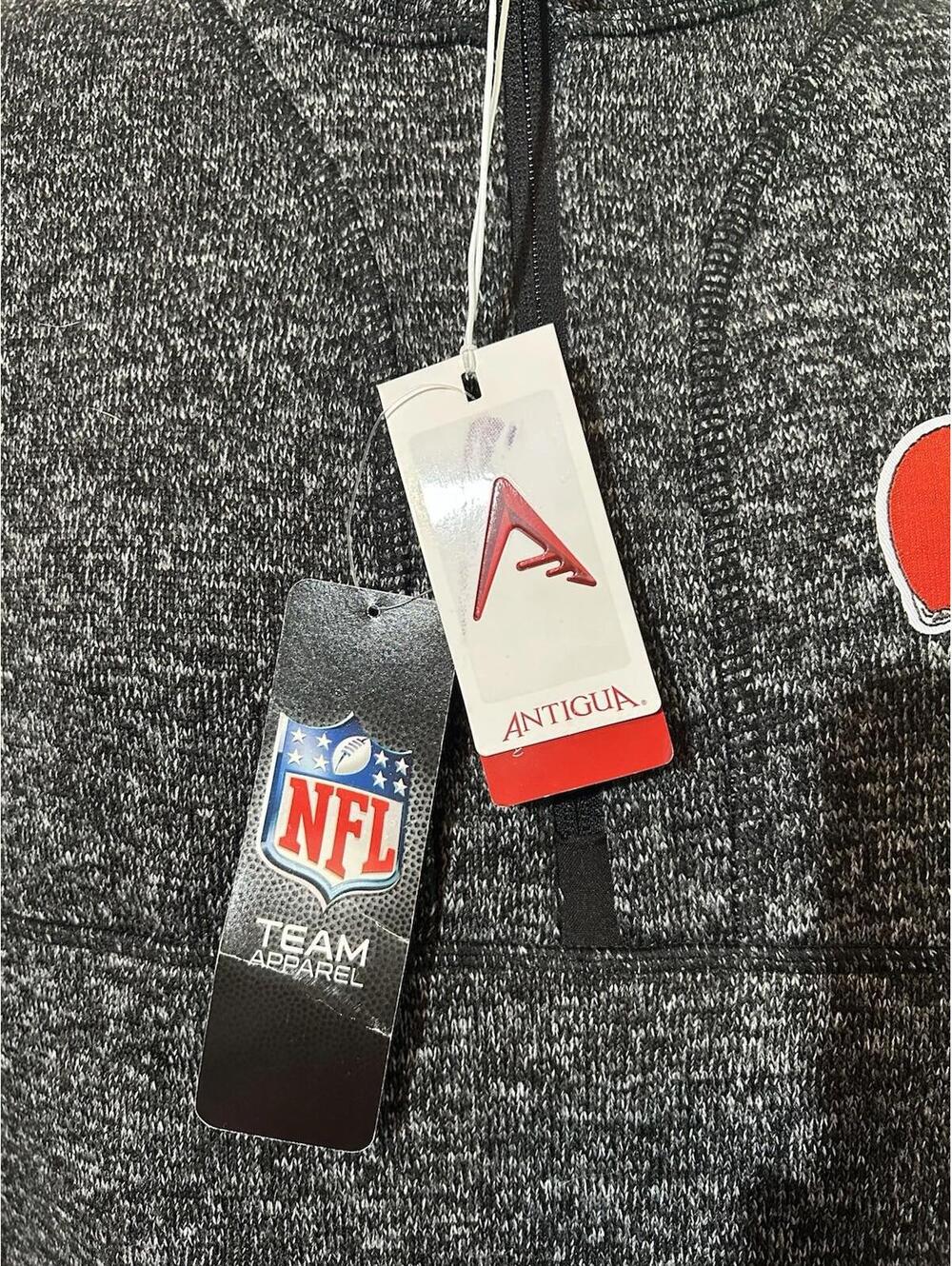 Antigua Fortune 1/4 Zip Pullover Mens Large Cleveland Browns New - Picture 2 of 10